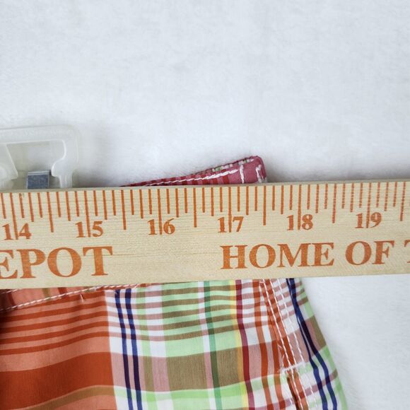 Polo Ralph Lauren Board Shorts Men’s XL Orange Pink Green Plaid Swim Trunks - Picture 7 of 14